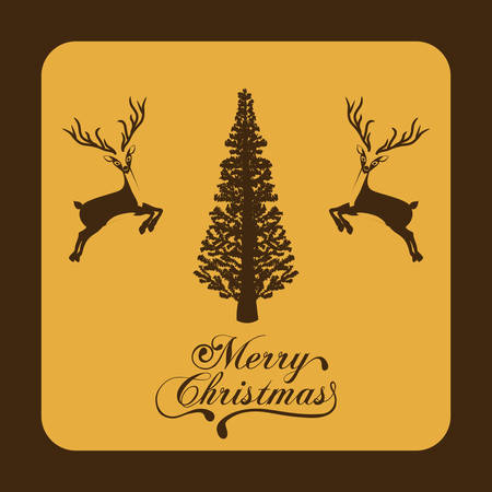 Merry Christmas concept with decoration icons design, vector illustration eps 10のイラスト素材