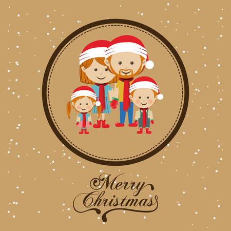 Merry Christmas concept with decoration icons design, vector illustration eps 10のイラスト素材
