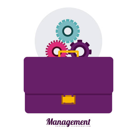 Management concept about business icons design, vector illustration  のイラスト素材