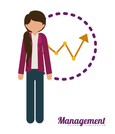 Management concept about business icons design, vector illustration  のイラスト素材