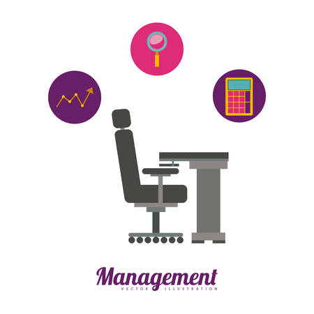 Management concept about business icons design, vector illustration のイラスト素材