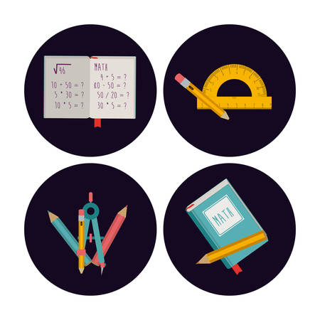 Education concept about back to school icons  design, vector illustration のイラスト素材