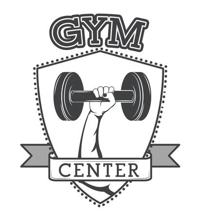 Gym concept with fitness icons  design, vector illustration eps 10のイラスト素材