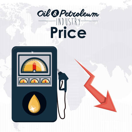 Petroleum Price concept with economy icons  design, vector illustration eps 10のイラスト素材