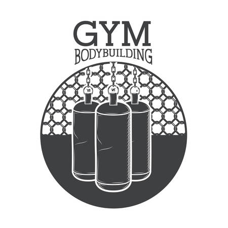 Gym concept with fitness icons  design, vector illustration eps 10のイラスト素材