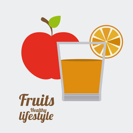 Healthy Lifestyle concept with fitness icons design, vector illustration eps 10のイラスト素材