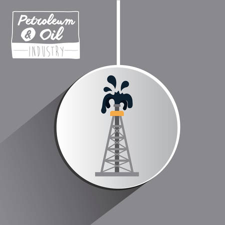 Petroleum and Oil concept with industry icons  design, vector illustration eps 10のイラスト素材