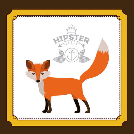 Animal concept about fox design, vector illustration eps 10のイラスト素材