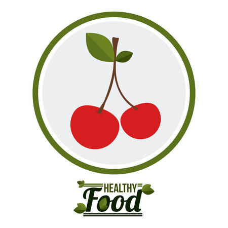 Healthy food concept with  organic products design, vector illustration eps 10のイラスト素材