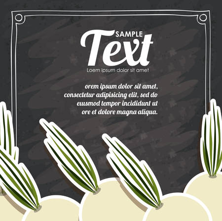 Healthy food concept with  organic products design, vector illustration eps 10のイラスト素材