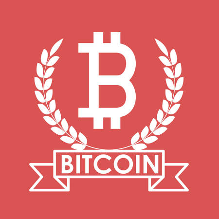 Global Economy concept with bitcoin icon design, vector illustration eps 10のイラスト素材