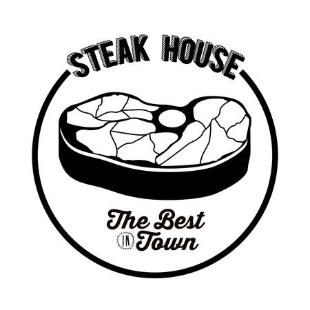 Steak House concept with meat design, vector illustration eps 10のイラスト素材