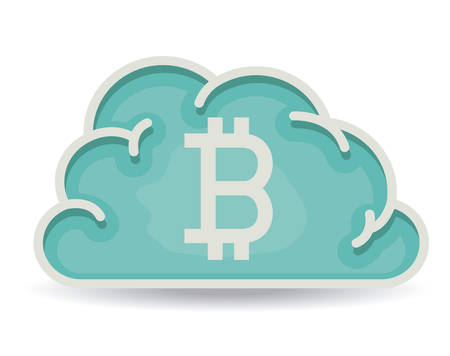 Global Economy concept with bitcoin icon design, vector illustration eps 10のイラスト素材