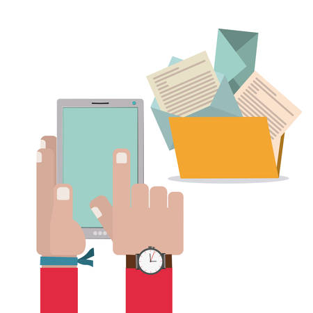 Technology concept with gadgets design, vector illustration eps 10のイラスト素材