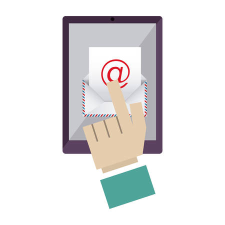 Message concept with Letter design, vector illustration eps 10のイラスト素材