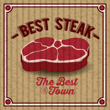 Steak House concept with meat design, vector illustration eps 10のイラスト素材