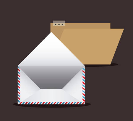 Message concept with Letter design, vector illustration eps 10のイラスト素材