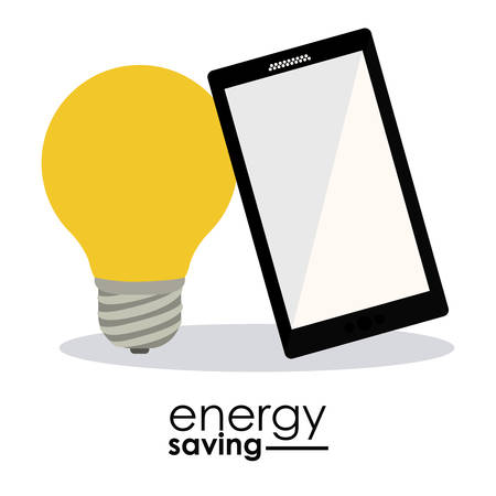Energy saving concept with eco icons design, vector illustration eps 10のイラスト素材