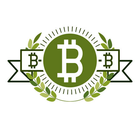 Global Economy concept with bitcoin icon design, vector illustration eps 10のイラスト素材