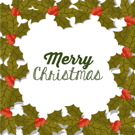 Merry Christmas concept with decoration icons  design, vector illustration eps 10のイラスト素材