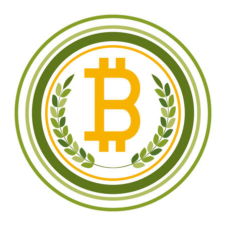 Global Economy concept with bitcoin icon design, vector illustration eps 10のイラスト素材