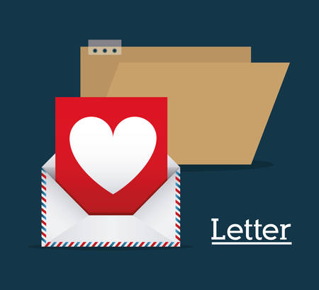 Message concept with Letter design, vector illustration eps 10のイラスト素材