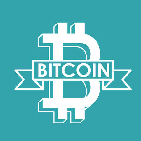 Global Economy concept with bitcoin icon design, vector illustration eps 10のイラスト素材