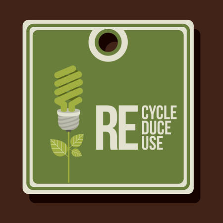 Energy saving concept with eco icons design, vector illustration eps 10のイラスト素材