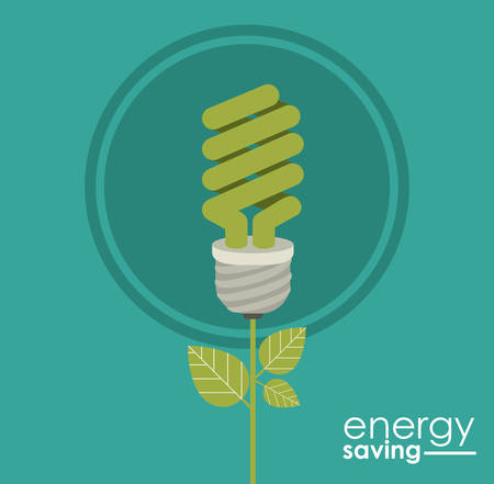 Energy saving concept with eco icons design, vector illustration eps 10のイラスト素材