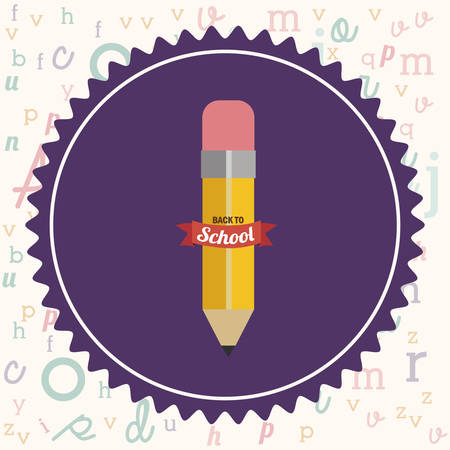 Education concept with back to school icons design, vector illustration のイラスト素材