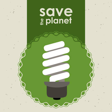 Save the planet concept with eco icons design, vector illustration のイラスト素材
