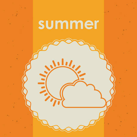 Weather concept with climate icons design, vector illustration のイラスト素材