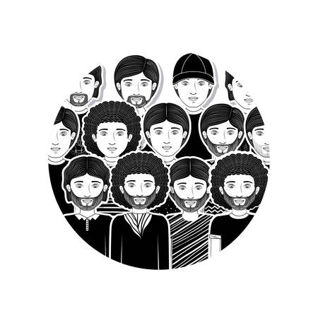 Man concept about young person design, vector illustration のイラスト素材