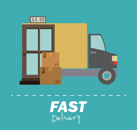 Delivery concept with shipping and logistics icons design, vector illustrationのイラスト素材