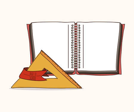 Eduaction  concept with back to school icons design, vector illustration のイラスト素材