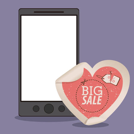 Big Sale concept with label icon design, vector illustration のイラスト素材