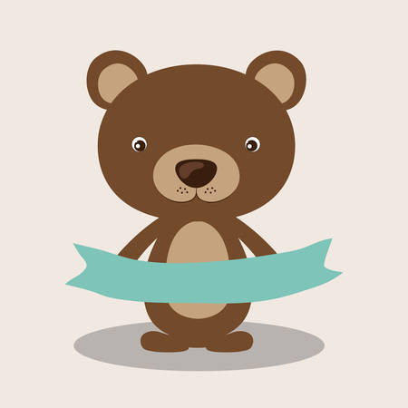 Little animal concept about cute bear design, vector illustration eps 10のイラスト素材