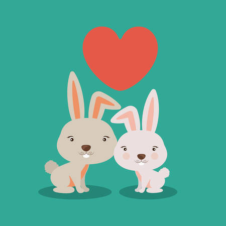 Little animal concept about cute rabbit design, vector illustration eps 10のイラスト素材