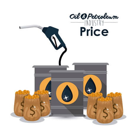 Oil and Petroleum concept with money icons designs, vector illustration eps 10のイラスト素材