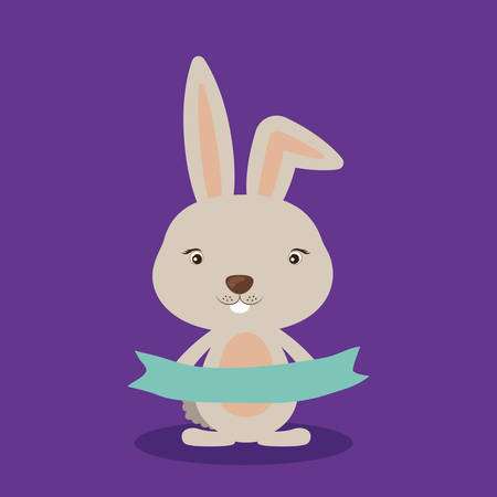Little animal concept about cute rabbit design, vector illustration eps 10のイラスト素材