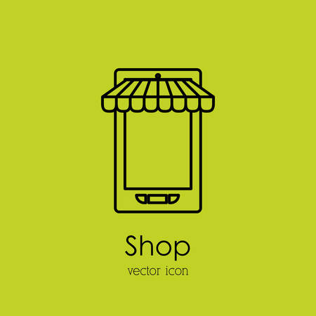 Shop concept with gadget design, vector illustration eps 10のイラスト素材