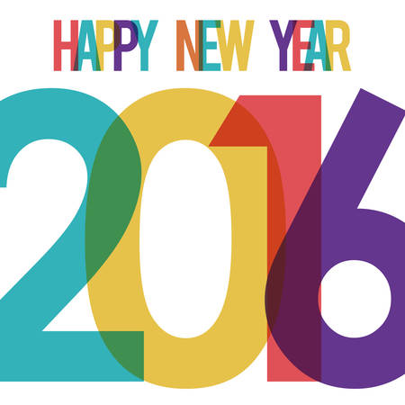 happy new year 2016 design, vector illustration eps10 graphicのイラスト素材