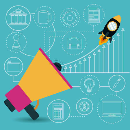 business world design, vector illustration eps10 graphicのイラスト素材