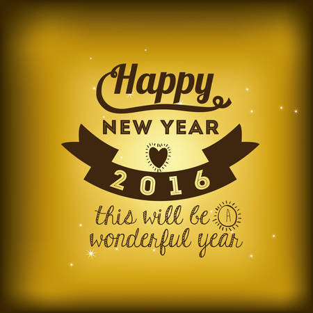 happy new year 2016 design, vector illustration eps10 graphicのイラスト素材