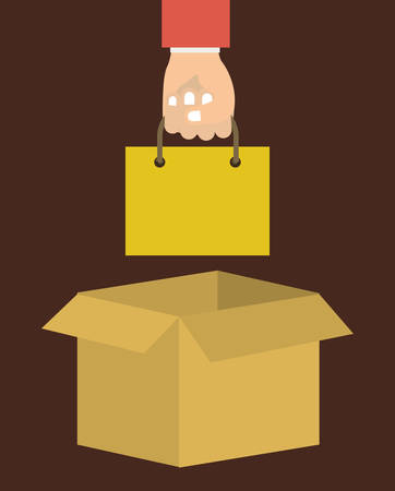 Buying products design, vector illustration eps10 graphicのイラスト素材