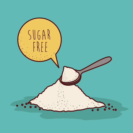 sugar free product design, vector illustration eps10 graphicのイラスト素材