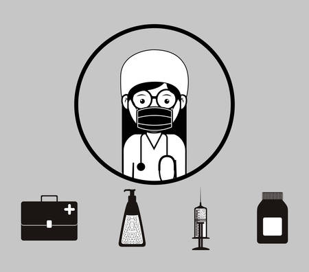 occupational medicine design, vector illustration eps10 graphicのイラスト素材