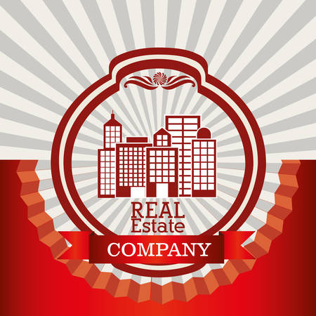 real estate company design, vector illustration eps10 graphicのイラスト素材