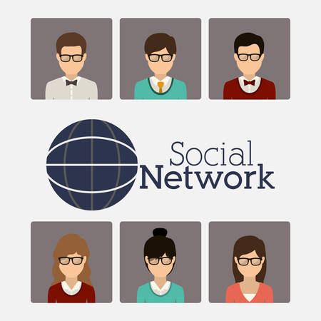 social network design, vector illustration eps10 graphicのイラスト素材