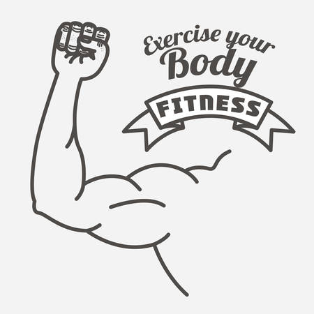 fitness lifestyle design, vector illustration eps10 graphicのイラスト素材